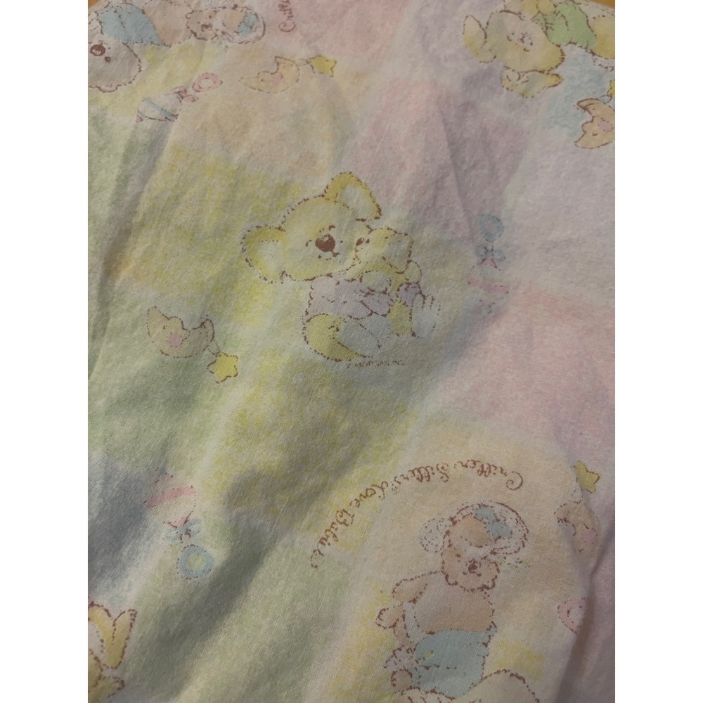 Vintage 1983 Hallmark Critter Sitters Crib Sheet & Receiving  Nursery blanke - Picture 6 of 12
